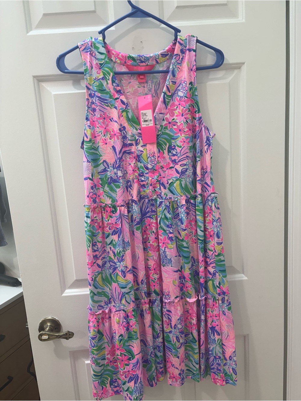 Lilly Pulitzer Pink Multicolor Disney dress NWT Small - Picture 2 of 4